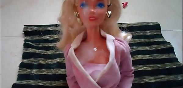  Cum on barbie face